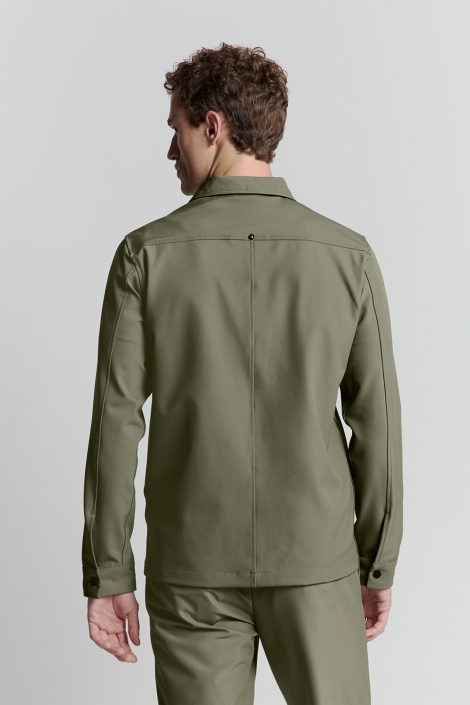 NO-EXCESS overshirt full zipper stretch sedoc