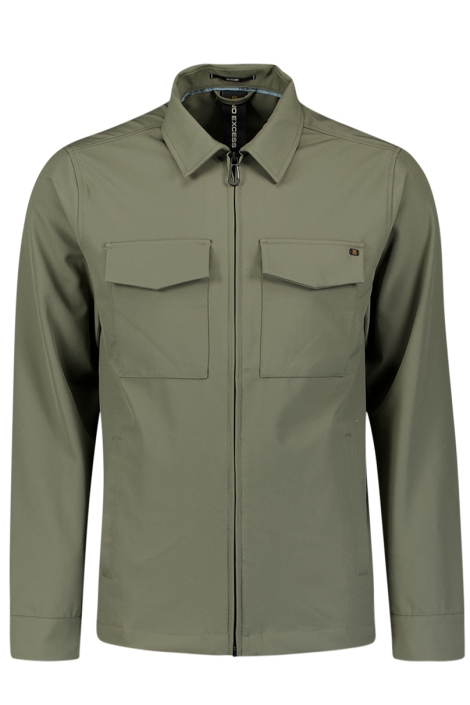 NO-EXCESS overshirt full zipper stretch sedoc