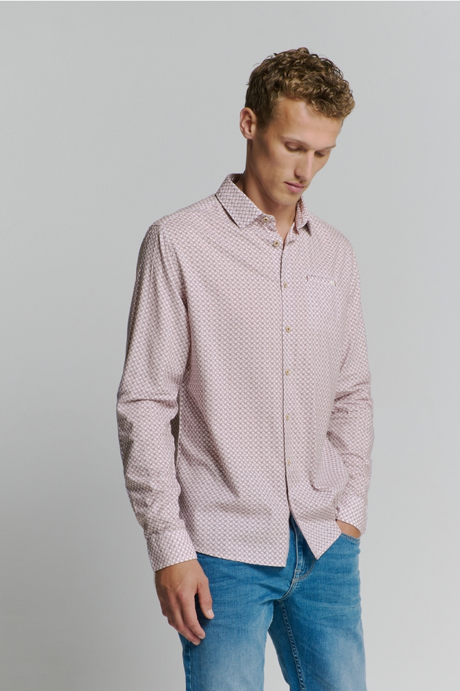 PRINTED SHIRT 27400209 146 MAUVE