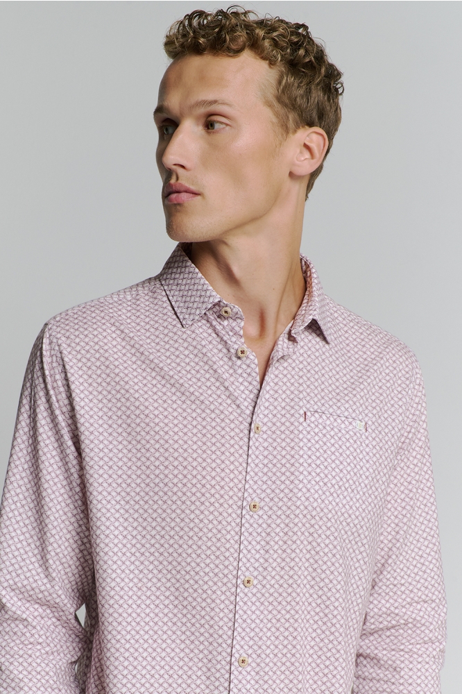 PRINTED SHIRT 27400209 146 MAUVE