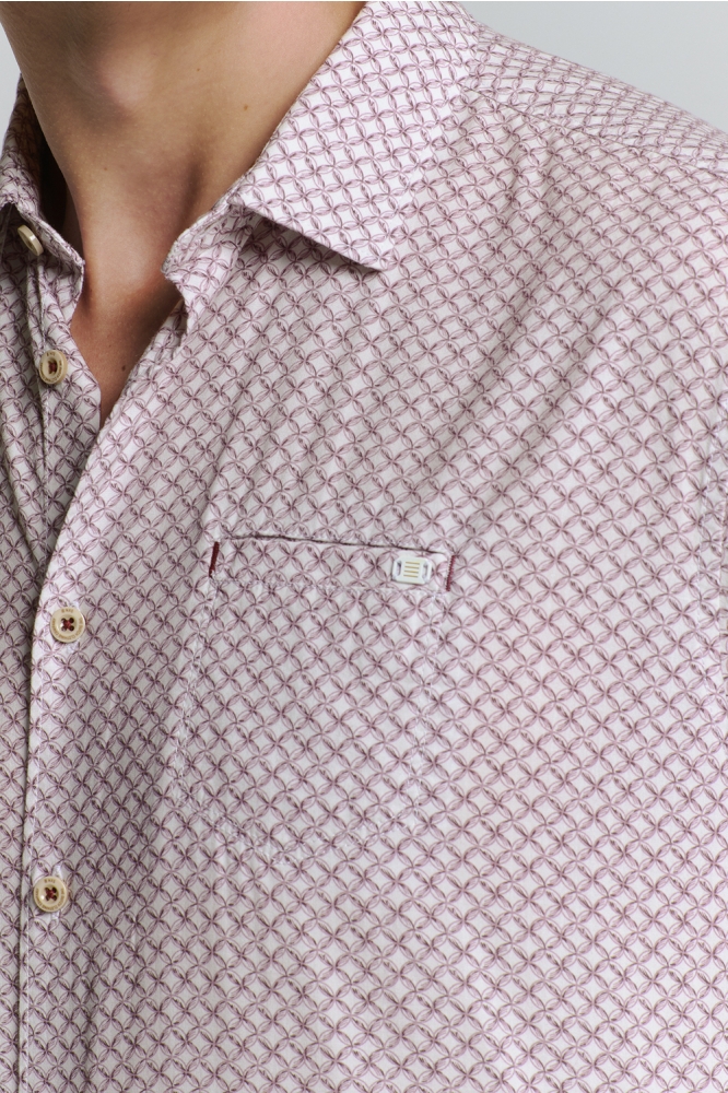 PRINTED SHIRT 27400209 146 MAUVE