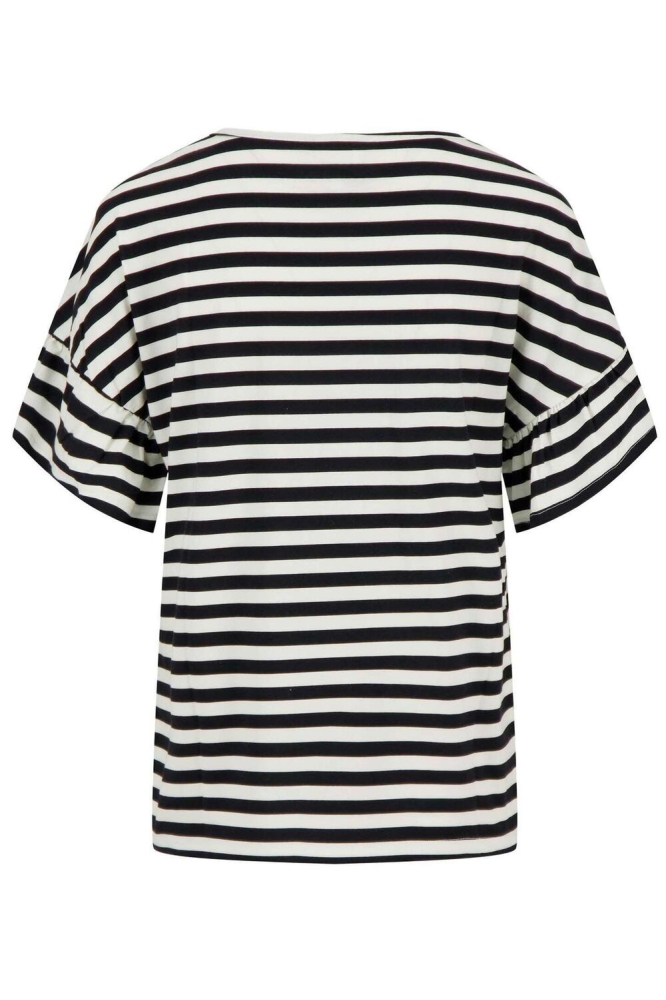 T SHIRT MET VLINDERMOUW 0304 128 7067 02 7067 OFF WHITE/ZWART