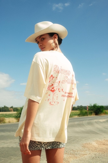 Refined Department T-shirt MAGGY R2502813625 005 VINTAGE WHITE