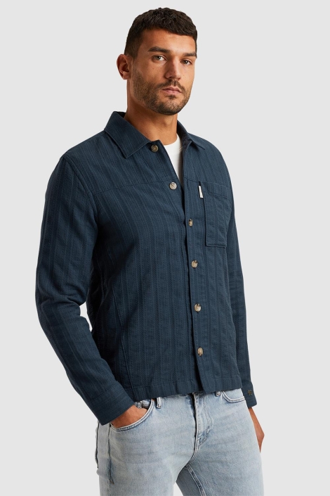 Cast Iron long sleeve shirt dobby stripe sol