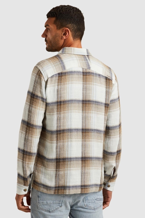 Cast Iron long sleeve shirt slub check