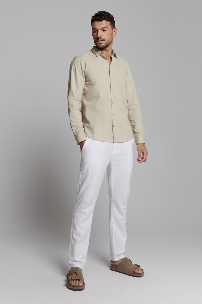 LINNEN SHIRT 27470213SN 310 Light Desert