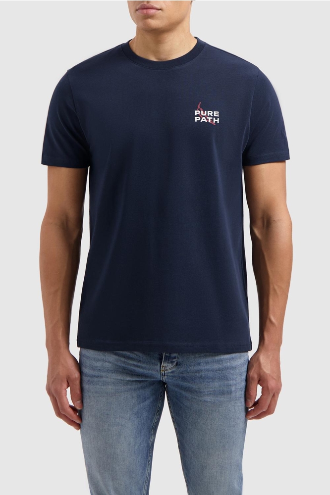 PICANTE T SHIRT 25010104 07 NAVY