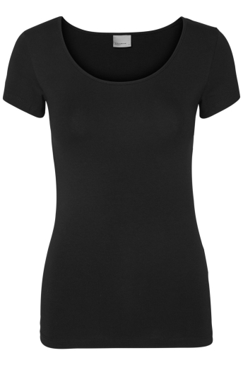 Vero Moda T-shirt VMMAXI MY SS SOFT U-NECK NOOS 10148254 Black