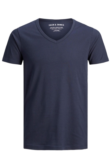 Jack & Jones T-shirt BASIC V-NECK TEE S/S NOOS 12059219 Navy Blue