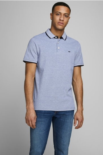 Jack & Jones Polo JJEPAULOS POLO SS NOOS 12136668 Bright Cobalt/SLIM FIT