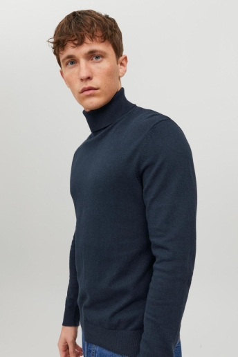 Jack & Jones Trui JJEEMIL KNIT ROLL NECK NOOS 12157417 Navy Blazer