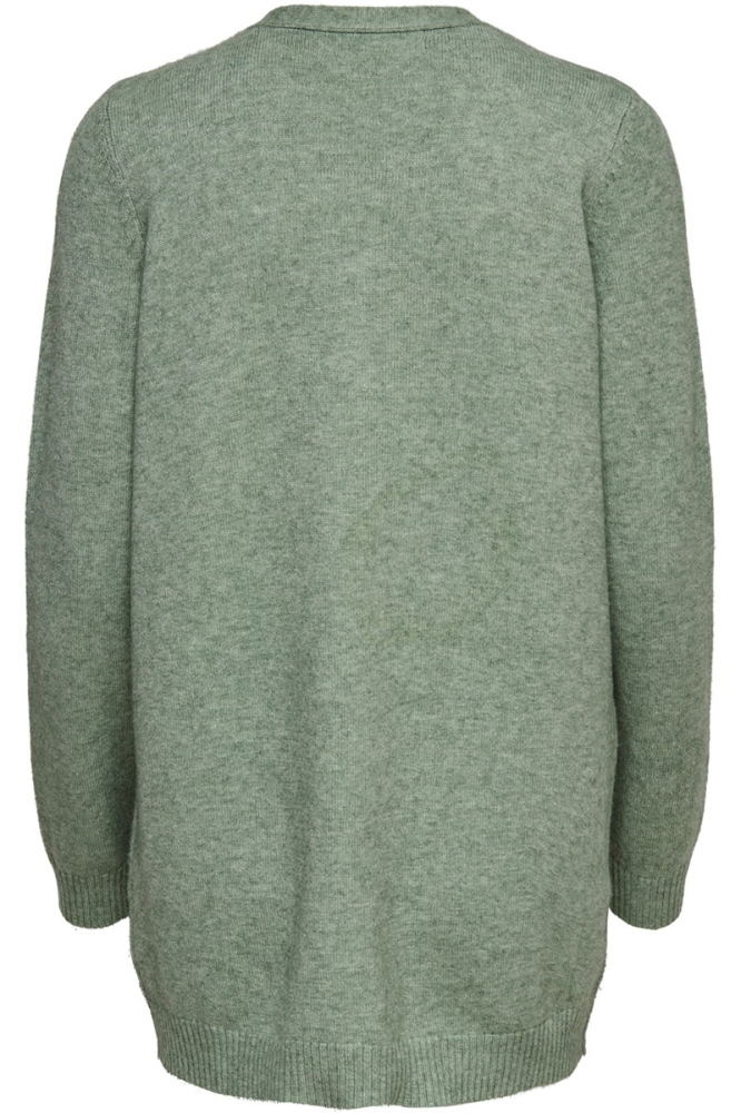 ONLLESLY L/S OPEN CARDIGAN KNT NOOS 15174274 Basil/MELANGE