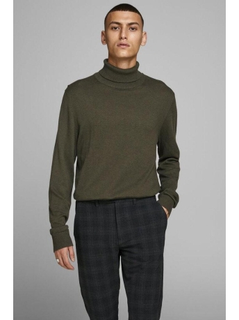 Jack & Jones Trui JJEEMIL KNIT ROLL NECK NOOS 12157417 Olive Night/MELANGE