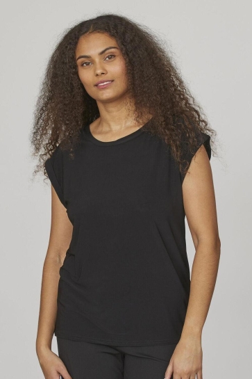 SisterS point T-shirt LOW A BLACK