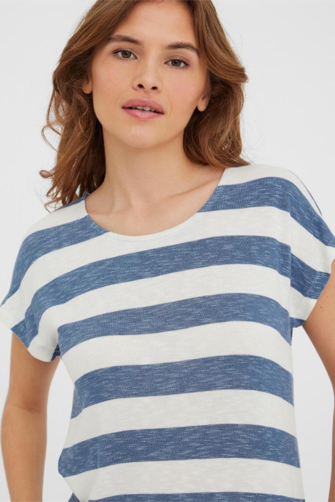 Vero Moda vmwide stripe s/l top ga noos