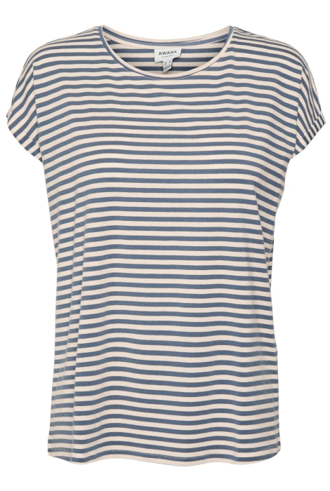 Vero Moda vmava plain ss top stripe ga jrs n