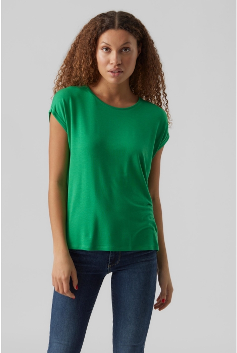 vmava plain ss top vero 10284468 green gajrs moda noos bright t-shirt