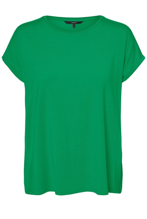 vmava plain ss top noos bright 10284468 green vero gajrs t-shirt moda