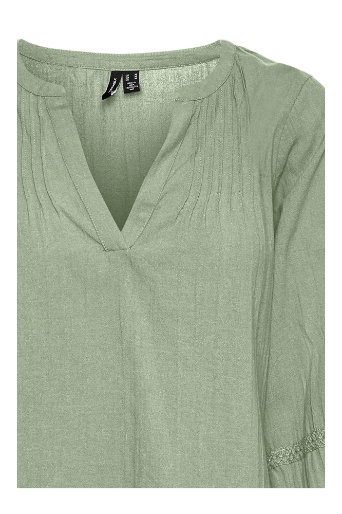 vmline 3/4 v-neck top wvn rpt 10302334 vero moda blouse reseda