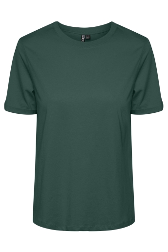 Pieces T-shirt PCRIA SS FOLD UP SOLID TEE NOOS BC 17086970 Trekking Green