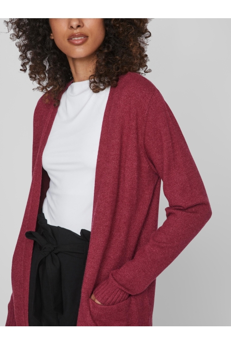 Vila viril open l/s knit cardigan - noos