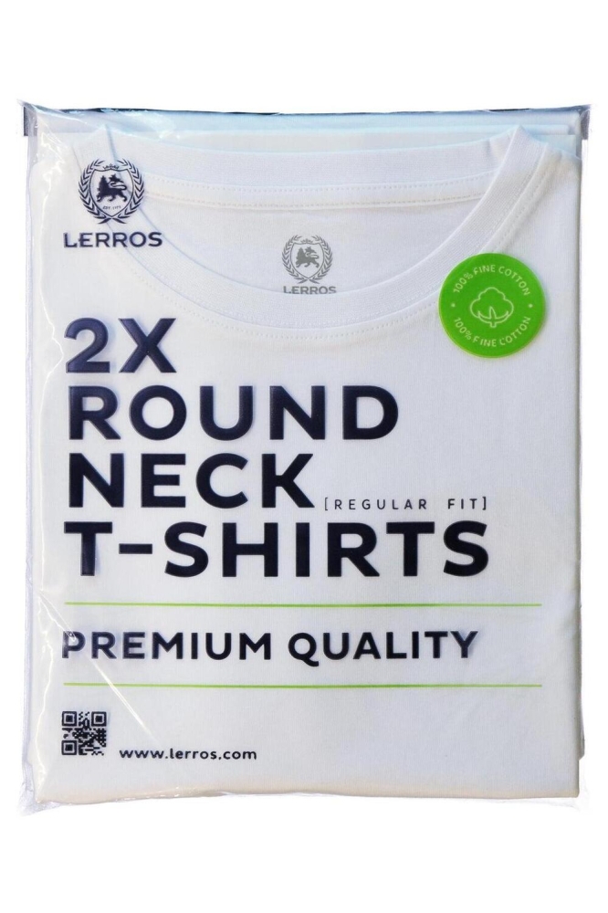 2 PACK T SHIRTS RONDE HALS 2003014 100 White