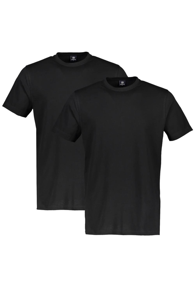 2 PACK T SHIRTS RONDE HALS 2003014 290 Black