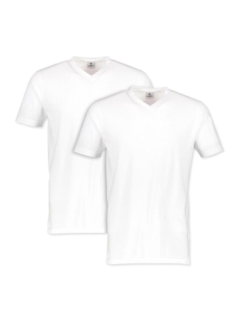 Lerros T-shirt DUBBELPAK T SHIRT V HALS 2003115 100