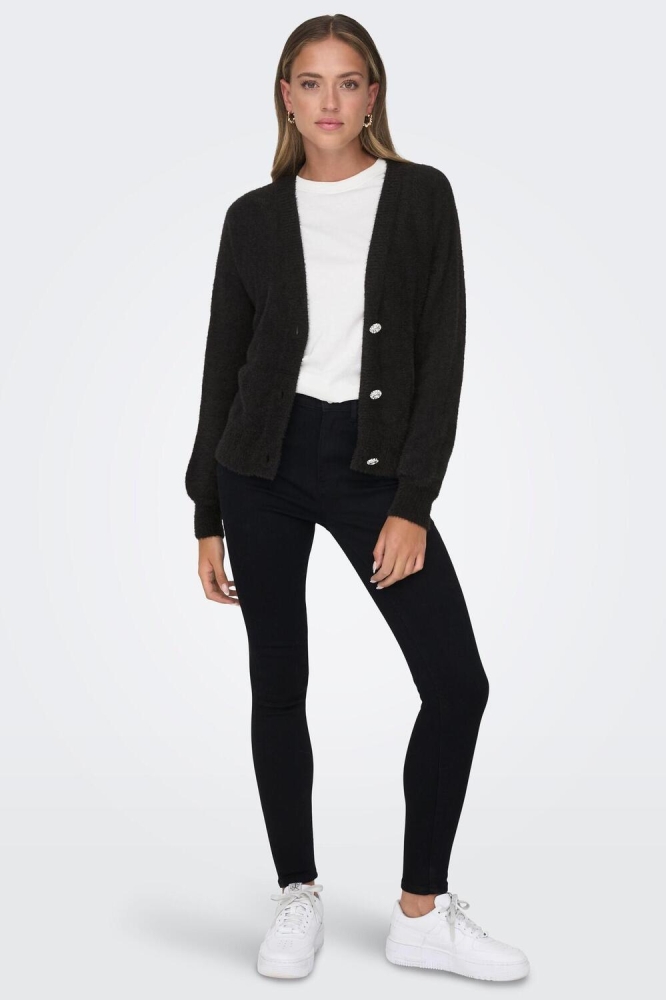 ONLELLA PIUMO LS CARDIGAN CC KNT 15259564 BLACK