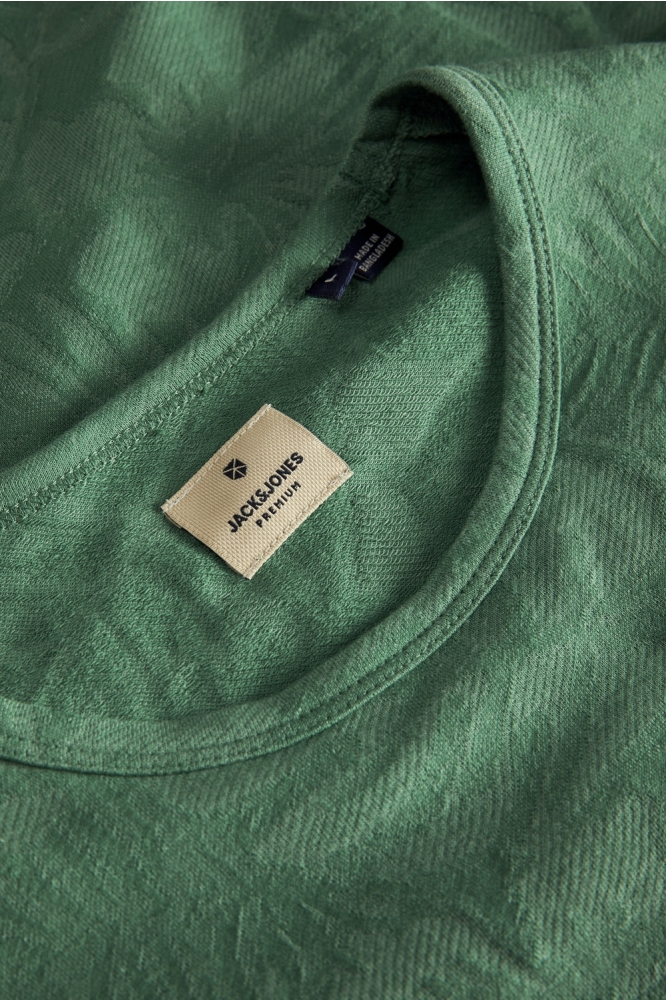 JPRBLUNAEL SS TEE 12253564 BOTTLE GREEN