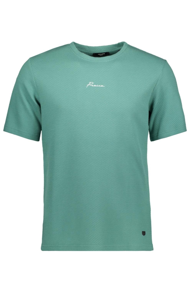 JPRBLAFRANCO SS TEE CREW NECK LN 12175825 BOTTLE GREEN