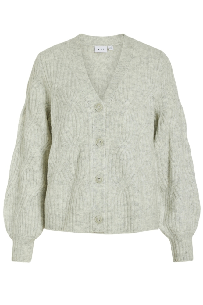 VIELLA L/S NEW CARDIGAN/PB 14099461 LIGHT GREY MELANGE