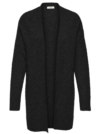 Jacqueline de Yong Vest JDYBIGUM L/S LONG OPEN CARDIGAN KNT 15328358 BLACK