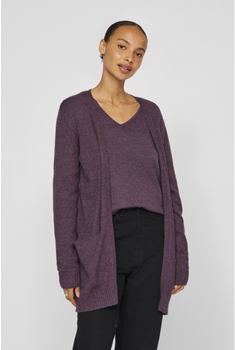 Vila viril open l/s knit cardigan - noos