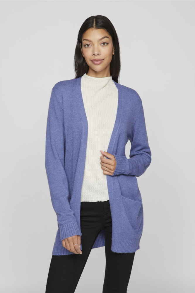 VIRIL OPEN L/S KNIT CARDIGAN - NOOS 14044041 BIJOU BLUE