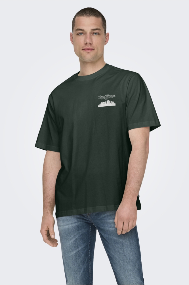 ONSRYLAN LIFE RLX SS TEE VD 22030144 Darkest Spruce