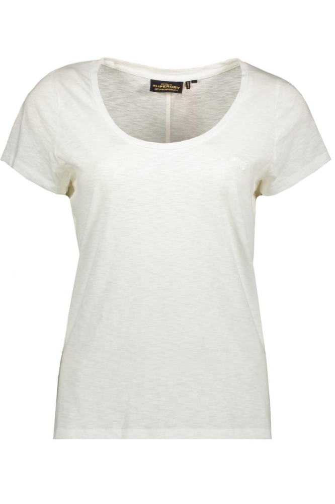 SCOOP NECK TEE W1011381A OPTIC