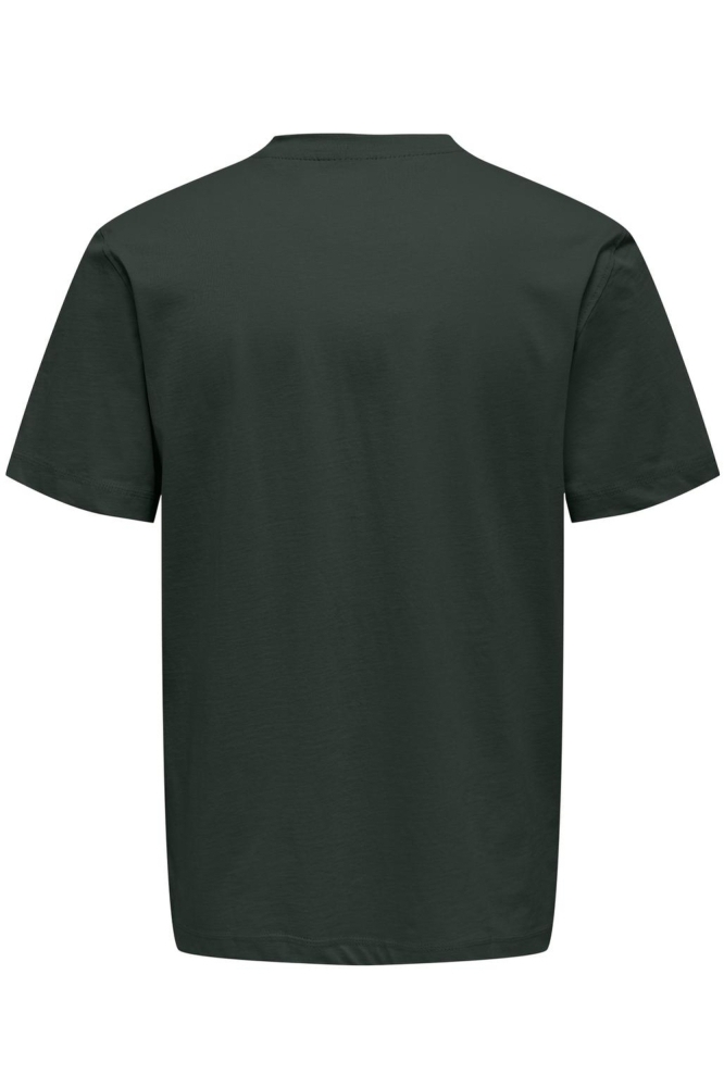 ONSMAX LIFE SS STITCH TEE NOOS 22025208 DARKEST SPRUCE