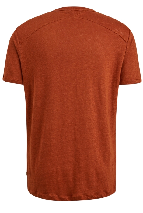 Cast Iron short sleeve r-neck linen