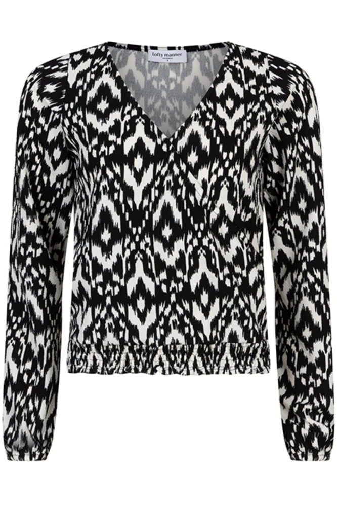 TOP CHANA PH05 625 black / white print