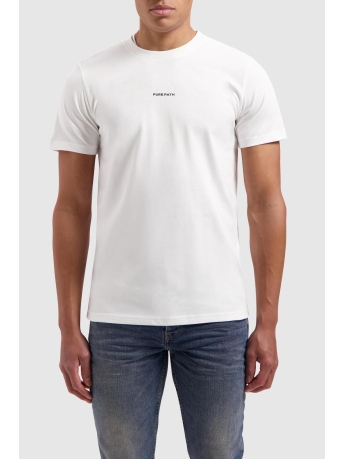 Pure Path T-shirt TSHIRT WITH FRONT PRINT 24010104 45 OFF WHITE