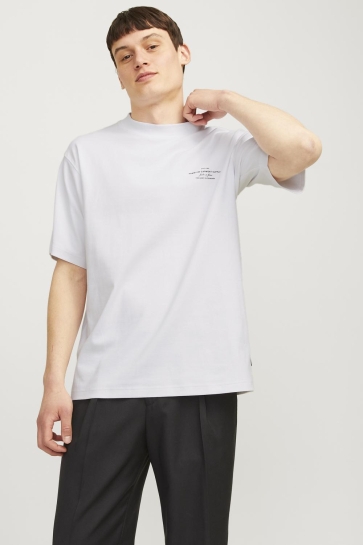 Jack & Jones T-shirt JPRBLACHAD BRANDING SS CREW NECK TE 12259357 Bright White