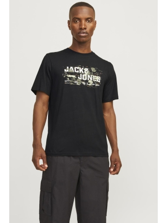 Jack & Jones T-shirt JCOOUTDOOR LOGO TEE SS CREW NECK SN 12262560 Black