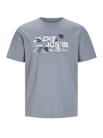 Jack & Jones T-shirt JCOOUTDOOR LOGO TEE SS CREW NECK SN 12262560 Flint Stone