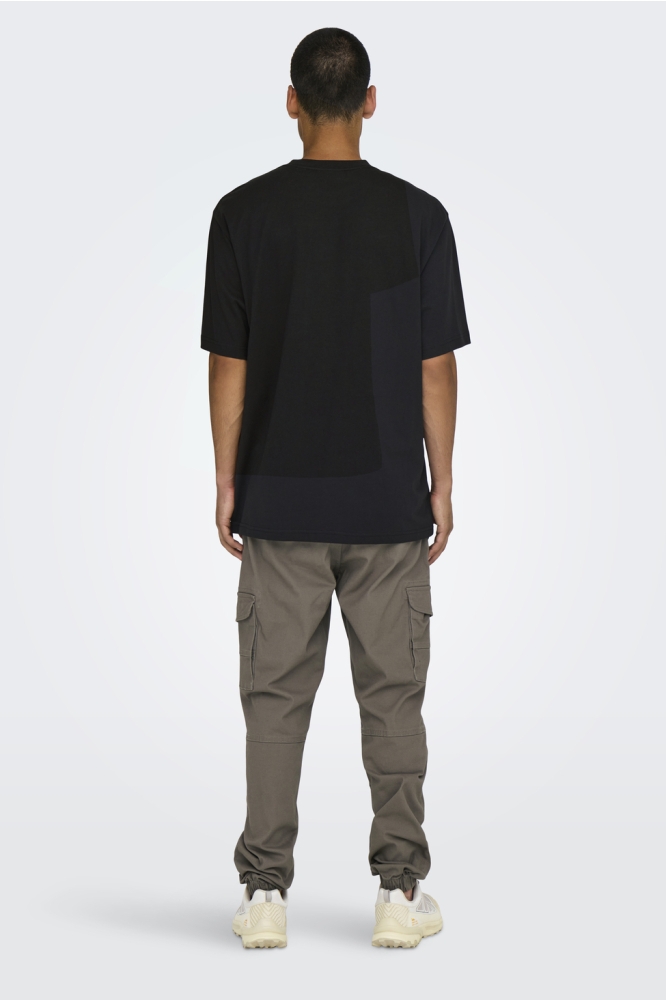 ONSCURATED RLX PRINT SS TEE 22030925 BLACK