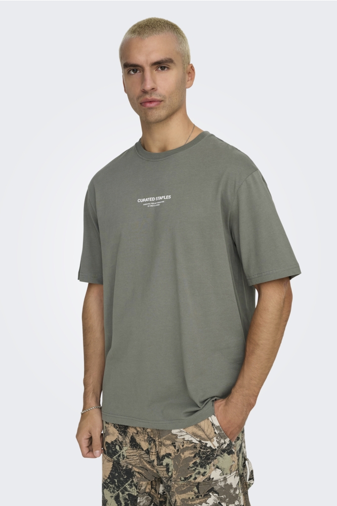 ONSCURATED RLX PRINT SS TEE 22030925 CASTOR GRAY