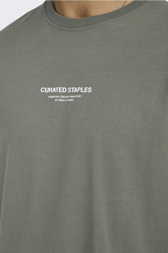 ONSCURATED RLX PRINT SS TEE 22030925 CASTOR GRAY