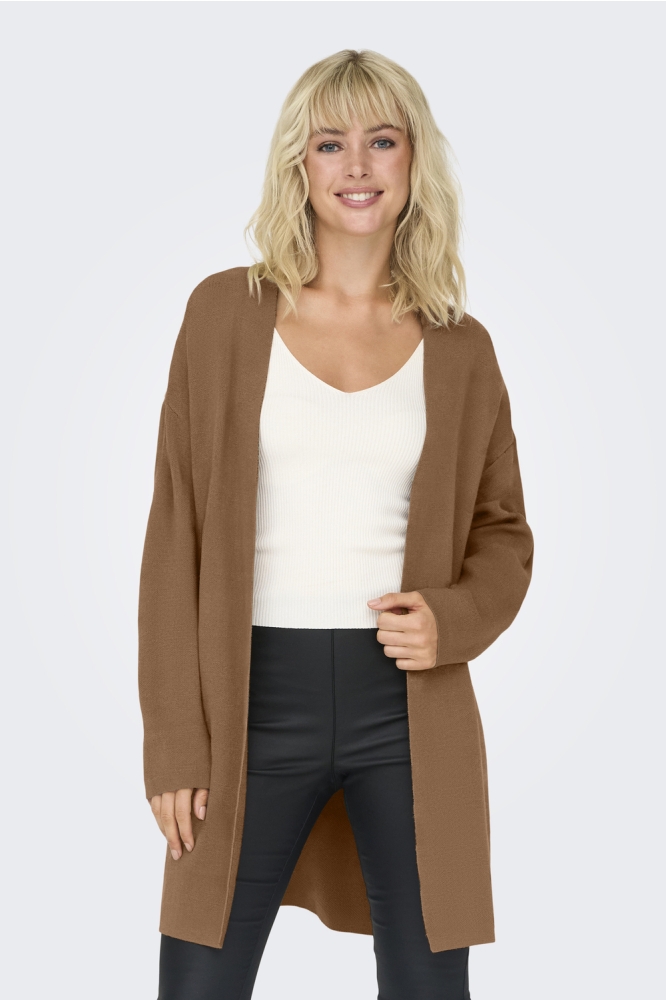 ONLFRIDA LIFE LS OPEN CARDIGAN CC K 15324441 TOASTED COCONUT