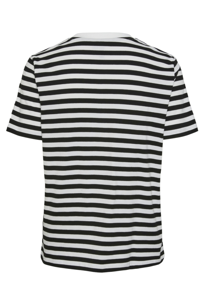 PCRIA SS TEE STRIPES NOOS BC 17146339 BLACK/BRIGHT WHITE