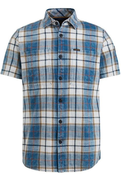 PME legend short sleeve shirt indigo yarndyed